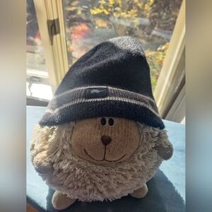 Black and Gray Beanie Hat